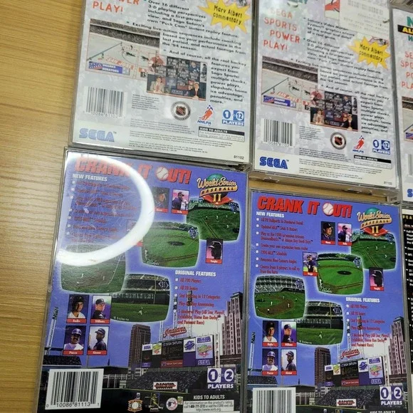Sega Saturn Game Bundle Lot of 15 PGA Tour Fifa Madden 97 98 NHL Hockey World